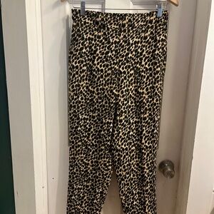 J. Crew Jamie pant size 6, animal print.